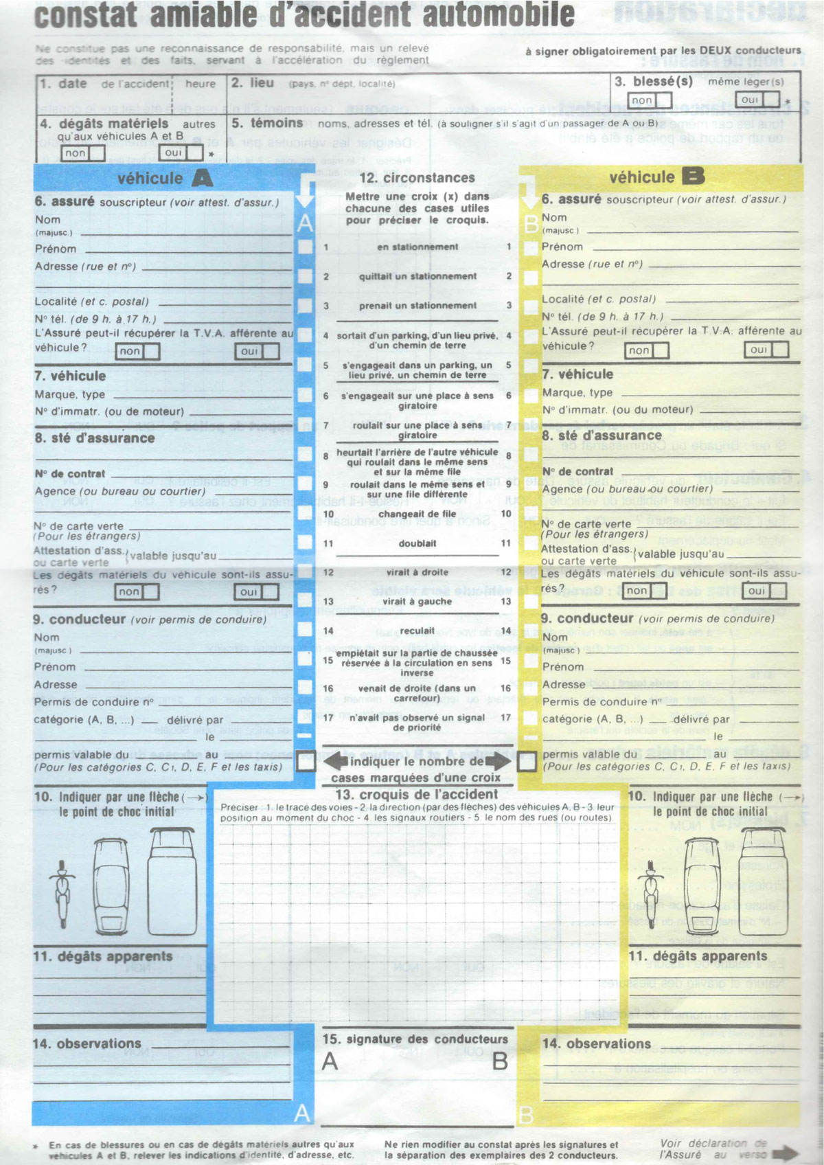 Assurance auto : comment remplir un constat amiable ?