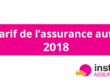 tarif assurance auto 2018